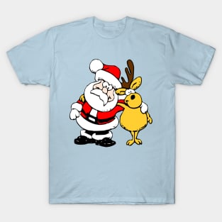 Happy Santa with his Caribou T-Shirt